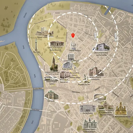 Sweet Nest 100m2 With Terrace Old Town Renovated アパート ベオグラード